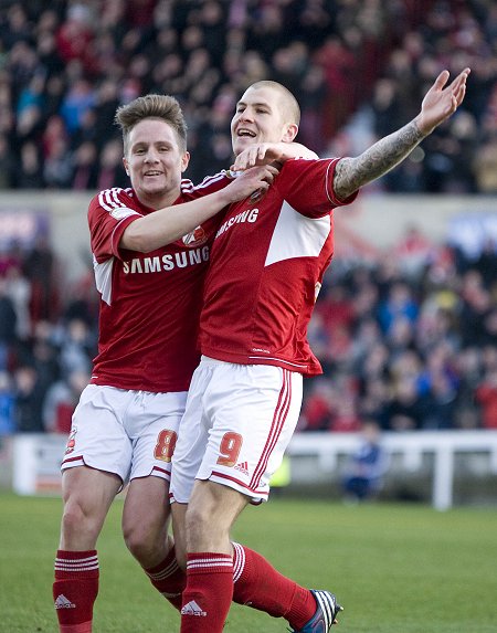 James Collins and Matt Ritche celebrate