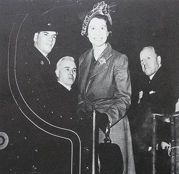 Queen's visit to Swindon 1950