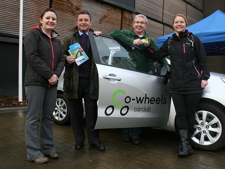 Co-Wheels Swindon launch with Swindon MP Robert Buckland, Swindon Travel Choices & Sunstrans