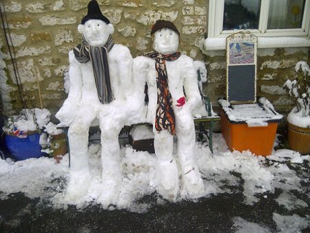 Snowman in Westrop, Highworth