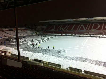 Swindon Town pitch clearance