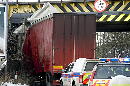 Wootton Bassett Road Lorry Crash 2013