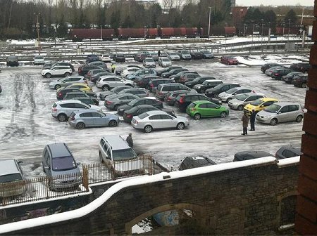Car parking blocked in Swindon