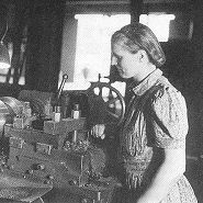 Female worker at Swindon works during World War Two