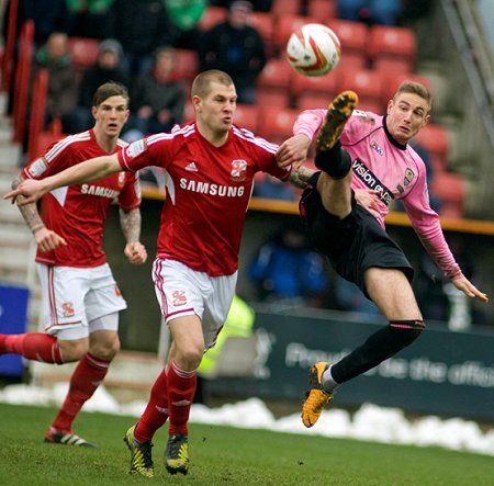 Swindon v Notts County James Collins Aden Flint