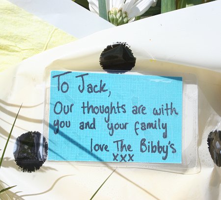 Jack Savage crash site tributes Swindon