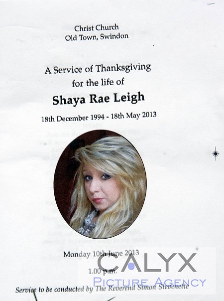 Shaya Rae Leigh funeral Swindon