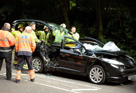 U-Turn car accident, West Swindon