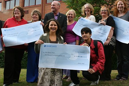 The Rotary Club of Swindon Glitter Ball Cheque Presentations at the Swindon Marriott