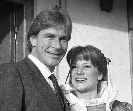 James Hunt marries Sarah Lomax in Marlborough 17 December 1983