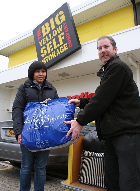 Big Yellow Swindon receiving donations for the Philippines Typhoon Disaster Appeal Swindon