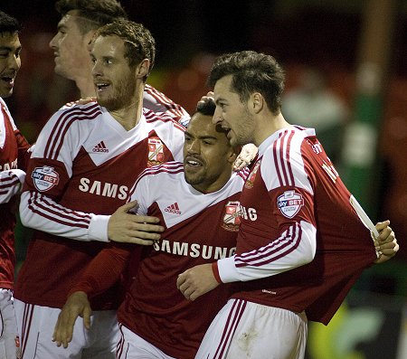 Nicky Ajose Swindon Town v Stevenage JPT