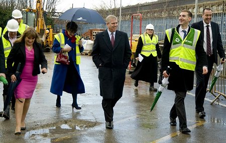 Prince Andrew at Swindon UTC