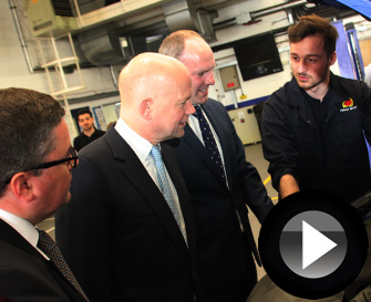 Hague Visit Recognises Apprentice Success