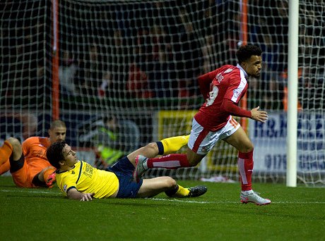 Nicky Ajose scores for Swindon Town