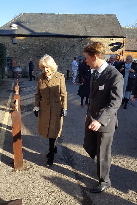 HRH The Duchess of Cornwall, Camilla at Arkells Brewery 30 January 2018