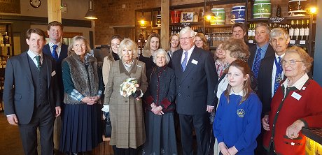 HRH The Duchess of Cornwall, Camilla at Arkells Brewery 30 January 2018