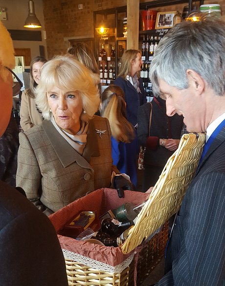 HRH The Duchess of Cornwall, Camilla at Arkells Brewery 30 January 2018