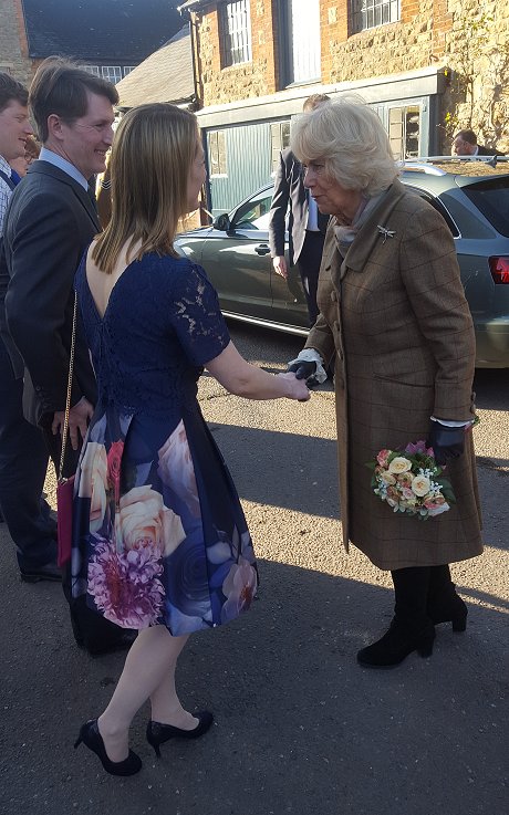 HRH The Duchess of Cornwall, Camilla at Arkells Brewery 30 January 2018