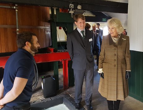 HRH The Duchess of Cornwall, Camilla at Arkells Brewery 30 January 2018