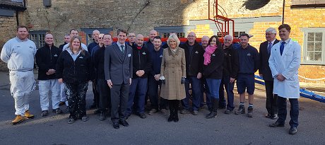 HRH The Duchess of Cornwall, Camilla at Arkells Brewery 30 January 2018