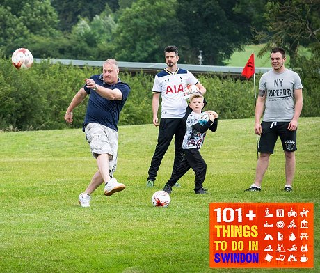 Football golf at Basset Down just off Jnct 16, M4