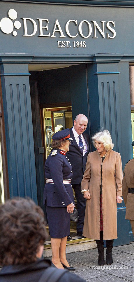 Queen Camilla at Deacons Jewellers Swindon