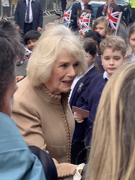 Queen Camilla in Swindon