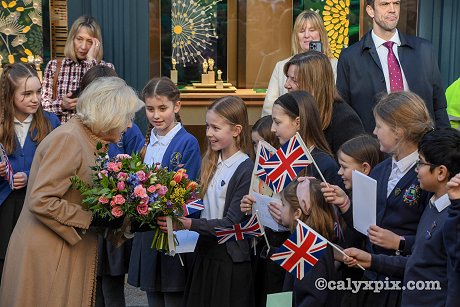 Queen Camilla in Swindon