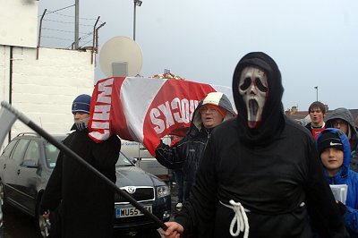 Swindon Town fans protest