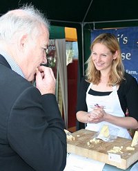 Rick Stein tasting Organic food in Swindon