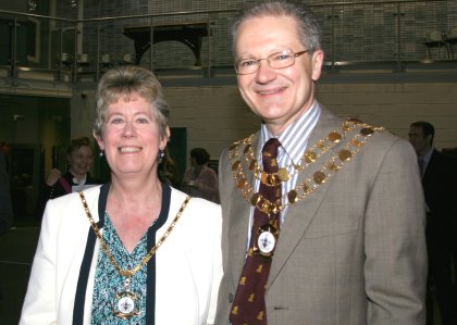 Cllr Michael Barnes, Mayor of Swindon and the Mayoress