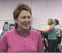 Bev Watts at the New College Gym