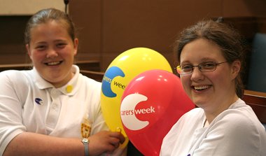 The Swindon Carers Centre Team celebrating Carers Week 2006