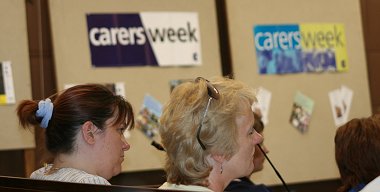 The Swindon Carers Centre Team celebrating Carers Week 2006