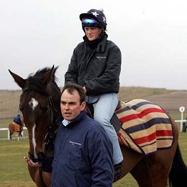 Alan King at Barbury Castle - copyright racingfotos.com