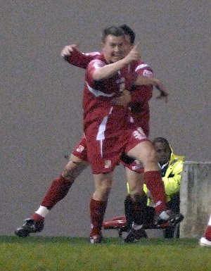 Cox scores his first goal for Town
