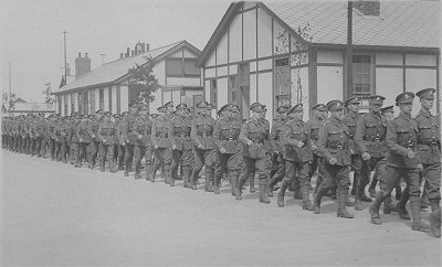 Soldiers at Chiseldon Camp Swindon