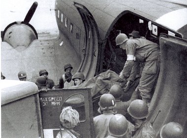 D Day Dakota flying casualties to Swindon