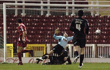 Billy Paynter scores against Huddersfield