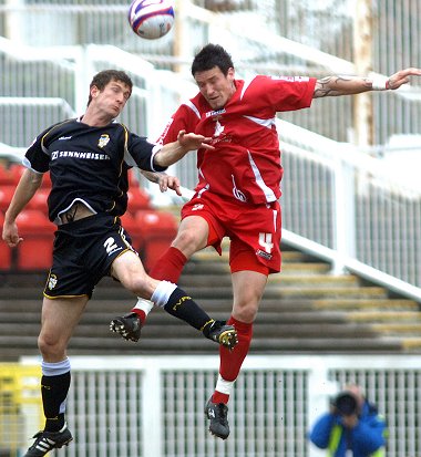 Lee Peacock Swindon Town FC v Port Vale 19 April 2008