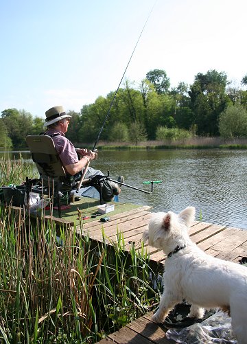 Stanton Park Swindon Fisherman and Milo