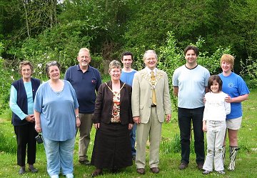 Penhill residents with the Mayor at the Penhill Community Orchard in Swindon