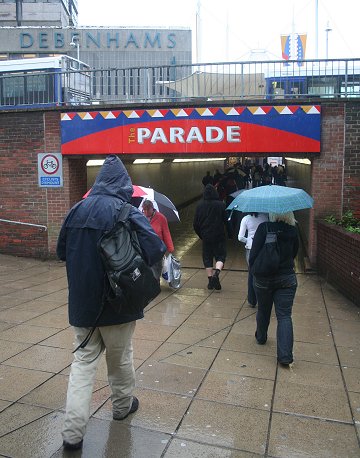 Flooding in the Town Centre by the Parade