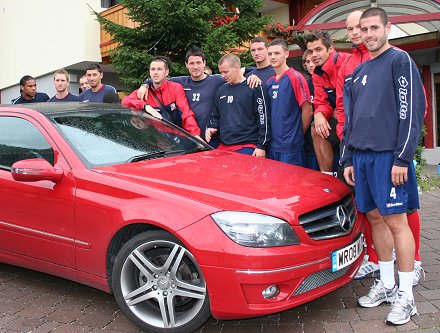 Swindon Town with SwindonWeb's Mercedes