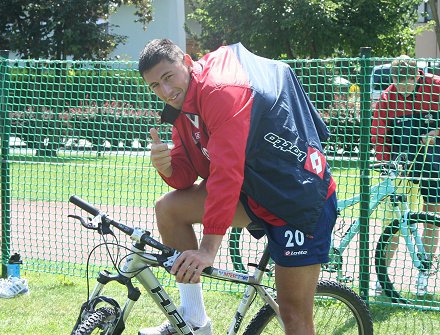 Swindon Town's Billy Paynter at pre-season training in Austria