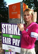 Ann-Marie Black Swindon Council Strike 16 July 2008