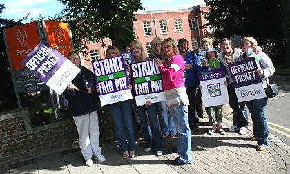 Swindon Council Strike 16 July 2008