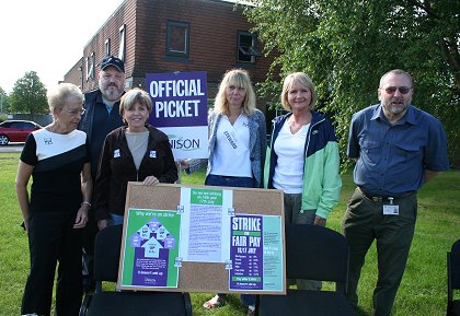 Swindon Council Strike Stratton Fire Station 16 July 2008