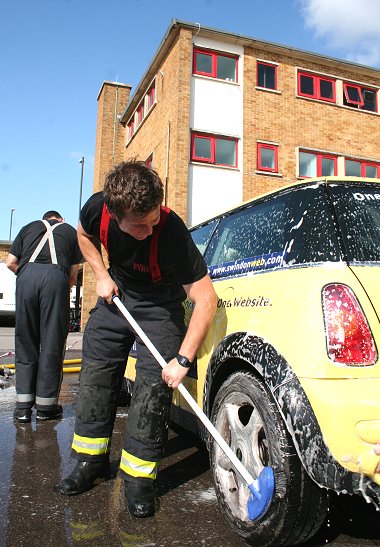 Swindon Fire Station Car Wash Fundraiser 2008
